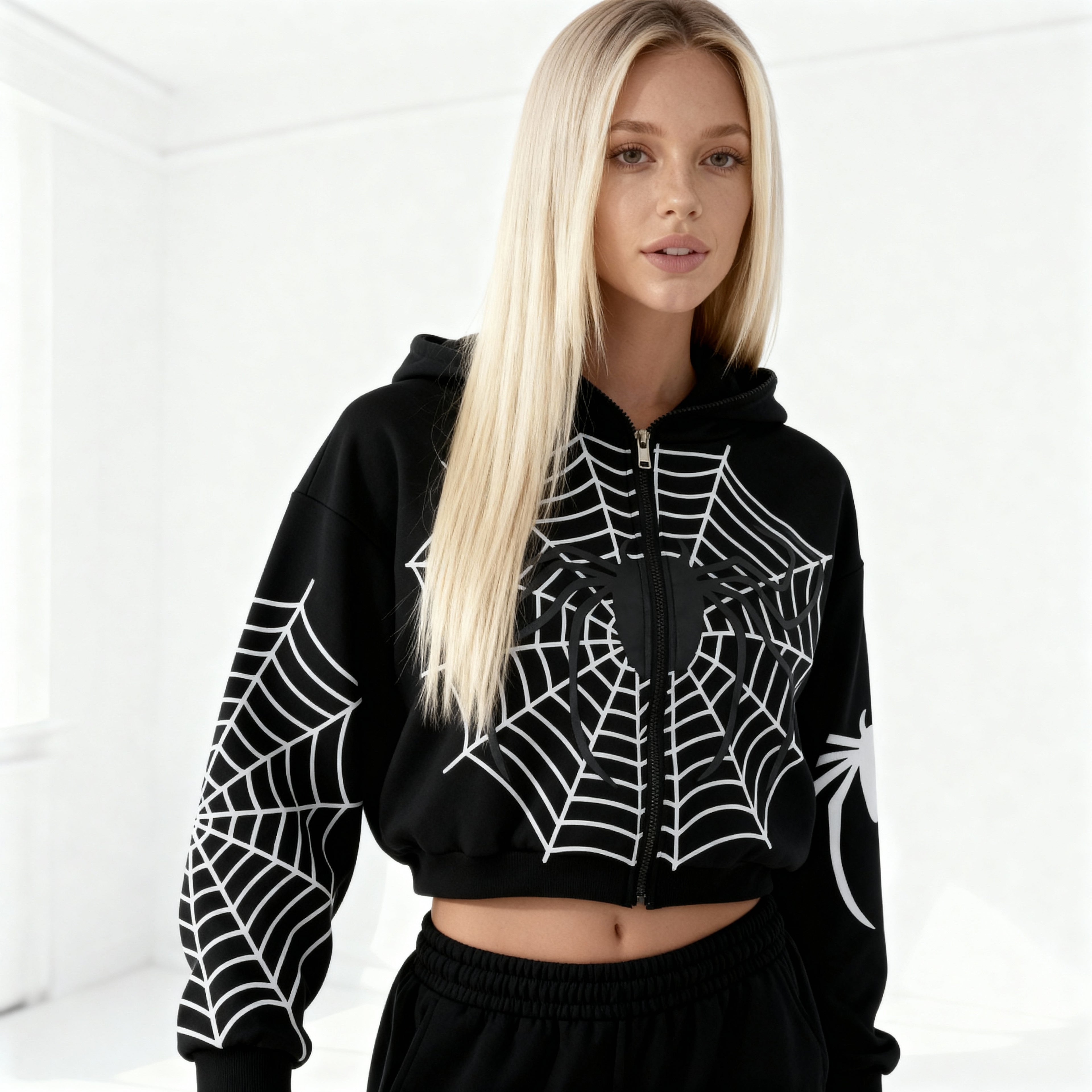Hanorac Black Spider
